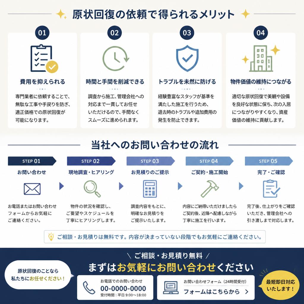 7. お問い合わせから始める安心の原状回復